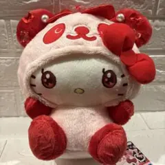 サンリオ　ハローキティ　パンダキティ　ぬいぐるみ　平成レトロ　非売品　変身　希少 サンリオ ハローキティ パンダキティ ぬいぐるみ 平成レトロ