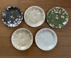 宇野千代　桜柄　取皿5枚セット