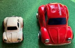【レア商品！新品！】ミキハウス ブリキの車 フォルクスワーゲン、ミニクーパー レア商品！新品！】ミキハウス ブリキの車 フォルクスワーゲン