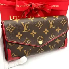 ☆極美品☆ルイヴィトン モノグラム ポルトフォイユサラ レティーロ 赤 長財布