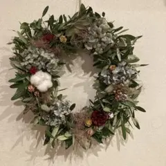 ドライフラワーリース インテリア