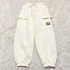 2012 美品✨裏起毛ジョガーパンツ スウェットパンツ アイボリー ストリート系