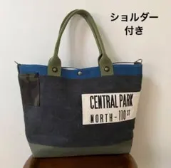 帆布　トートバック　キャンパス地　ショルダーバック　1点もの　【未使用】