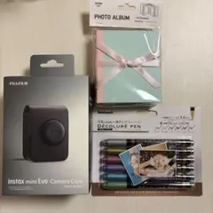 FUJIFILM instax mini Evo カメラケース チェキ セット