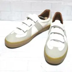 美品 ✨ ジャーマントレーナー ベルクロ スニーカー ホワイト 28のサムネイル