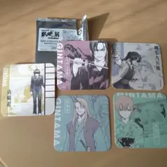 銀魂展アートコースター 山崎退 柳生九兵衛 東城歩 中村京次郎 沖田ミツバ