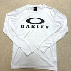 OAKLEY オークリー　センターロゴ　カットソー　ロンT ホワイト S-M