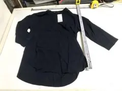 ユニクロ　7分袖レーヨンエアリースキッパーカラーブラウス　Sサイズ　★か9023