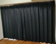 ダークグレー ドレープカーテン