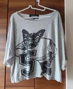5PREVIEW フレンチブルドッグ クロップドTシャツ ユニセックスのサムネイル