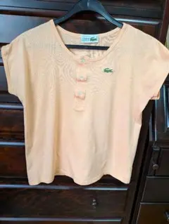LACOSTE オレンジ フレンチ袖 シャツ　ゆき様専用