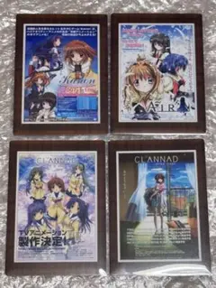 京アニ 歴代ポスターカードコレクション CLANNAD AIR Kanon - メルカリ