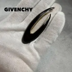 超美品 GIVENCHY ジバンシィ ブローチ ブラック ゴールド