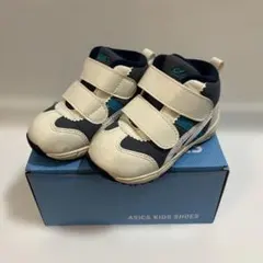 ASICS ベビーシューズ ホワイト/ネイビー
