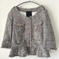 ダブスタ　ラメ　ツイードジャケットのサムネイル