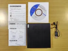 美品　LOGITEC　外付けDVDドライブ　LDR-PME8U2LBK USBのサムネイル
