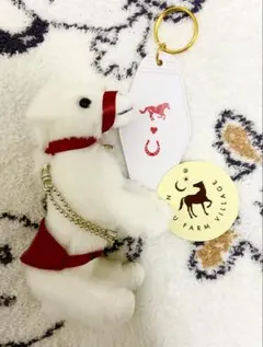 那須ファームヴィレッジ horses stuffed key Chain