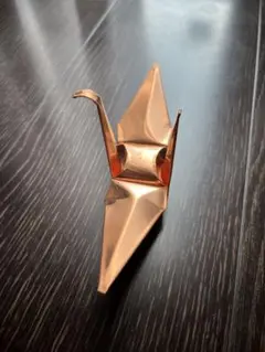 銅板　アンティーク　銅　折鶴　工芸品 置物/夫婦鶴/インテリア/玄関/工芸品/贈り物/祖父母/父母/お世話