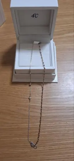 4℃ シルバー ゴールド チェーンブレスレット