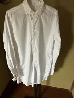 FIRMUM オーガニックコットン カウルネックシャツ 白 M - メルカリ