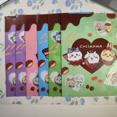 ちいかわ　クリアファイル　バレンタイン　ロッテ　ファミマ　6枚