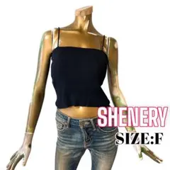 ⭐️A339⭐️ SHENERY ♥ シンプル クロップド リブ キャミソール