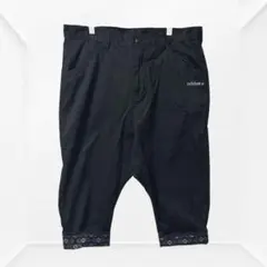2262☆adidas アディダス　ハーフパンツ　XO ブラック　薄手　コットン