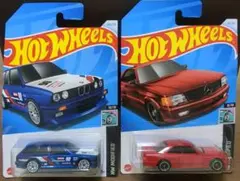 ホットウィール BMW M3 ベンツ 赤 2台