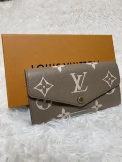 ヴィトン財布　正規品　モノグラムアンプラント　ポルトフォイユサラNM