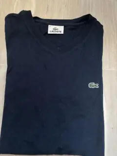 LACOSTE ネイビー Vネック Tシャツ サイズ4