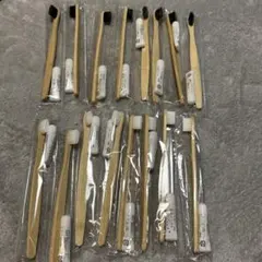 新品未開封　旅行用竹製歯みがき2色16本セット