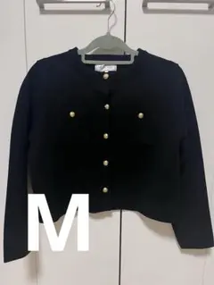 ROPE' PICNICミラノリブニットカーディガン　黒Ｍサイズ