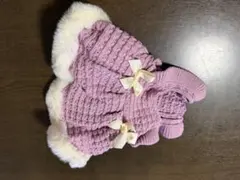 犬服 薄紫色 ニット