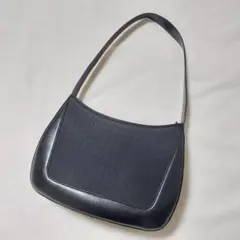 ハンドバッグ 黒 皮革 ホースヘアー 冠婚葬祭 汚れあり