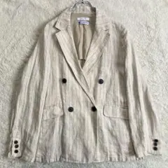 美品・25SS✨B.C STOCK　フレンチリネンテーラードジャケット　洗えるのサムネイル