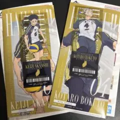 ハイキュー 木兎 赤葦 I賞 チケットケース＆クリアカードセット