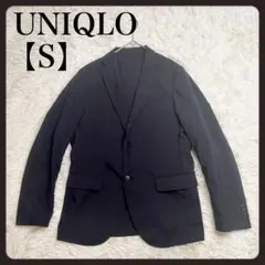 【美品】ユニクロ テーラードジャケット ブラックS スリムフィット