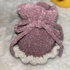 ハンドメイド　ポーチ　フリル