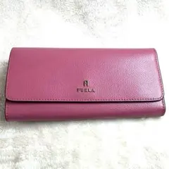 【未使用級✨】FURLA カメリア コンチネンタルウォレット ピンクベージュ 箱