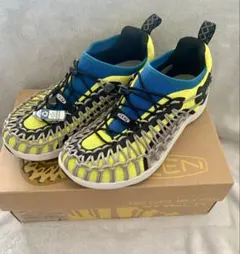 【新品】KEEN UNEEK ユニーク サンダル イエロー×ブルー アウトドアのサムネイル