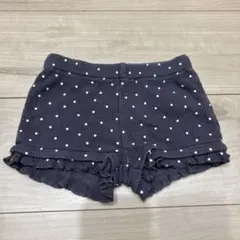 プティマイン　ドット柄フリル半ズボン
