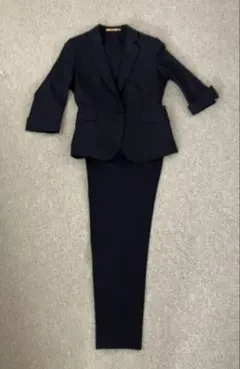 ORIHICA ダークネイビー パンツスーツ 上下セット　9号