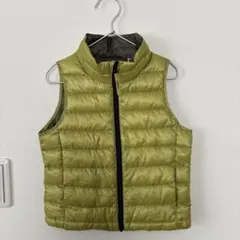 UNIQLO キッズ ダウンベスト ライトグリーン 110cm