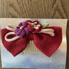 ちりめん　髪飾り