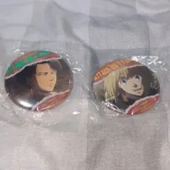 新品未使用✨️ 進撃の巨人 リヴァイ・アルミン　缶バッジセット