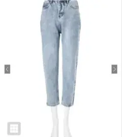 GRL テーパードデニムパンツ　ac1486 ライトブルー