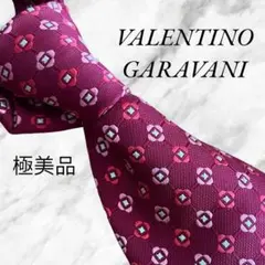 VALENTINO GARAVANI ネクタイ 赤 ドット 厚手