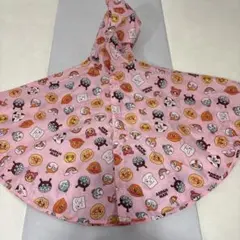 アンパンマンレインコートポンチョ　ピンク　80〜100