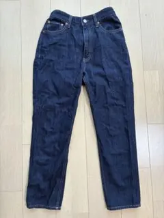 GLOBAL WORK デニムテーパードパンツ ネイビー S