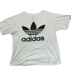 ヴィンテージアディダス　アメリカ　USA製　Tシャツ　ビッグロゴ　トレフォイル